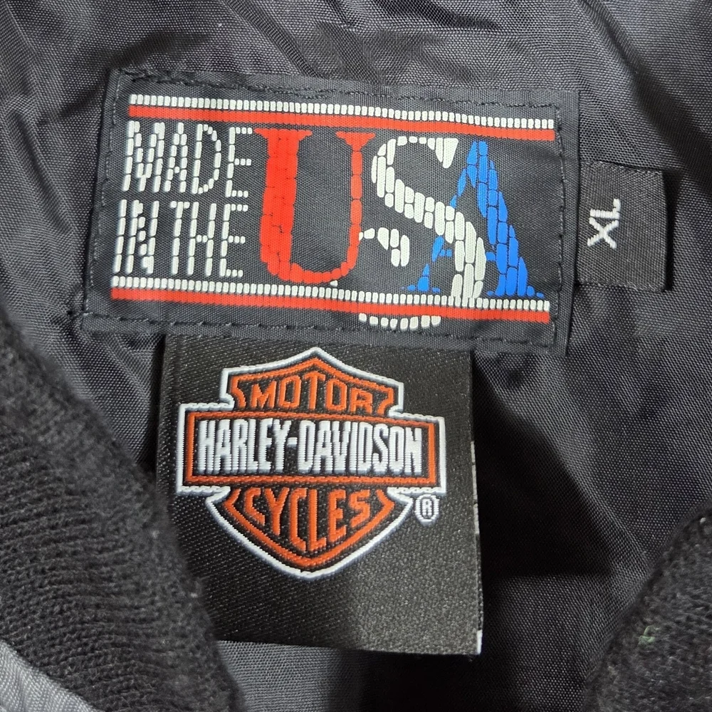 Harley Davidson Vintage Made In The USA Police Motercycle Biker Jacket Coat